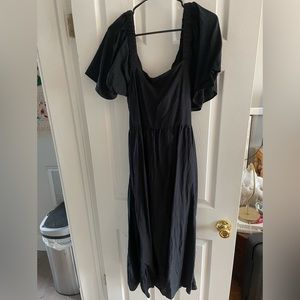 Black maxi dress
